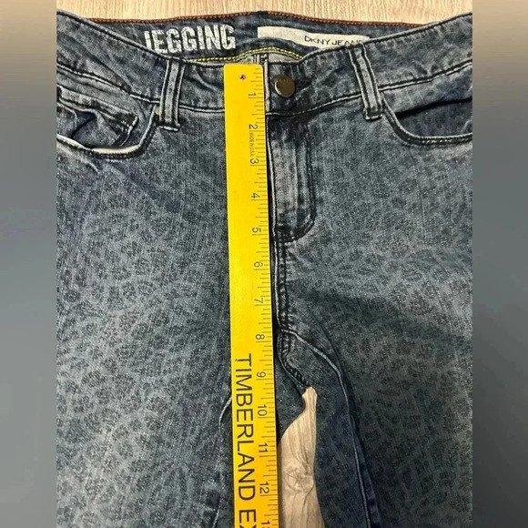 DKNY Women's Floral Pattern Straight Leg Jeggings Jeans Blue Size 06 no flaws - Picture 10 of 12